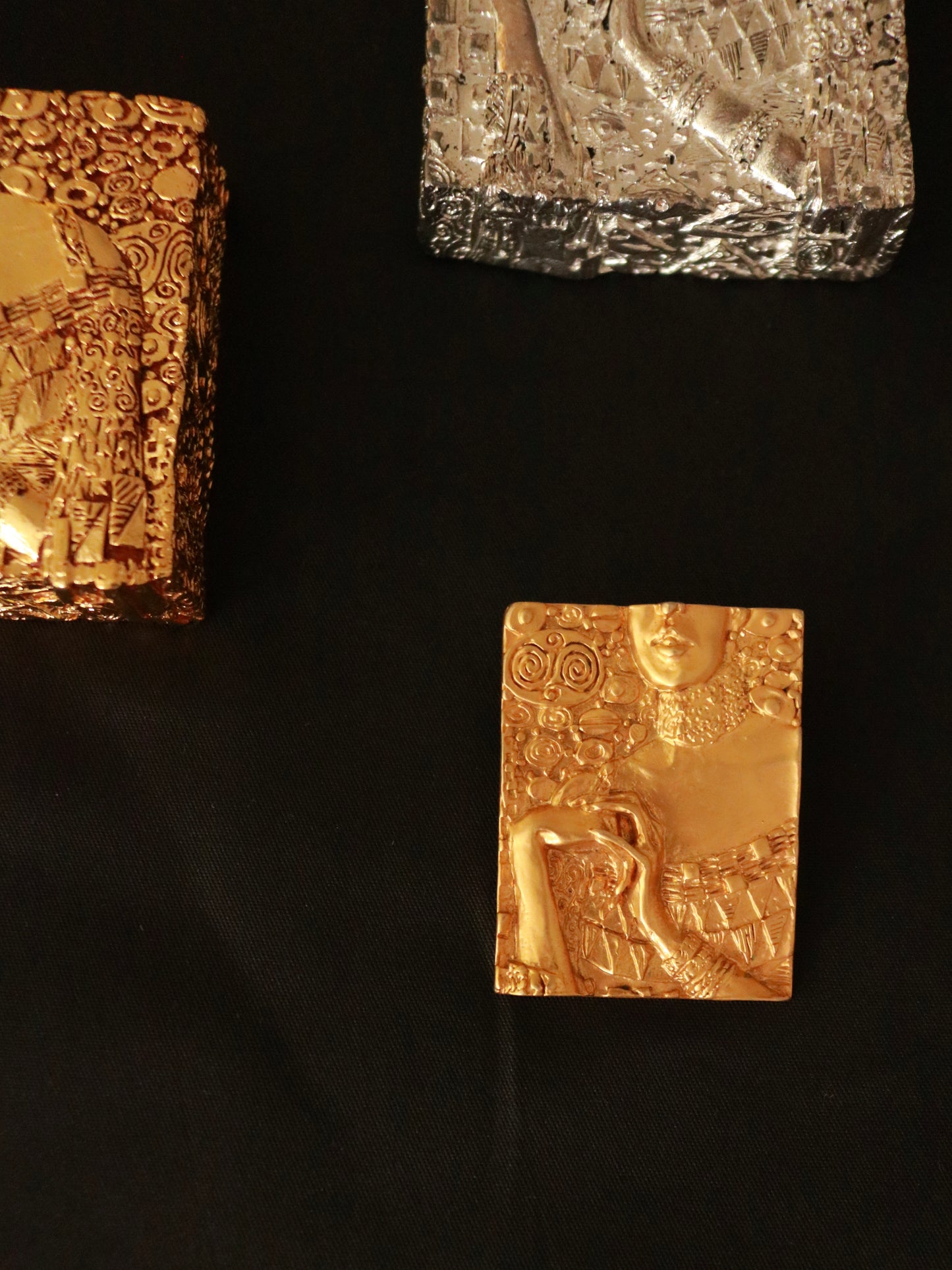 Spilla e pendente trasformabili d'ispirazione vintage Gustav Klimt